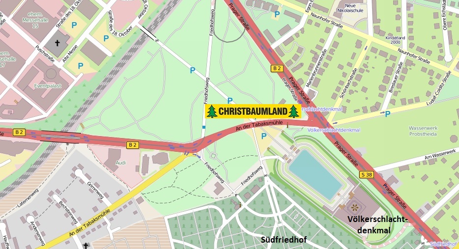 Verkaufsstand Parkplatz Völkerschlachtdenkmal